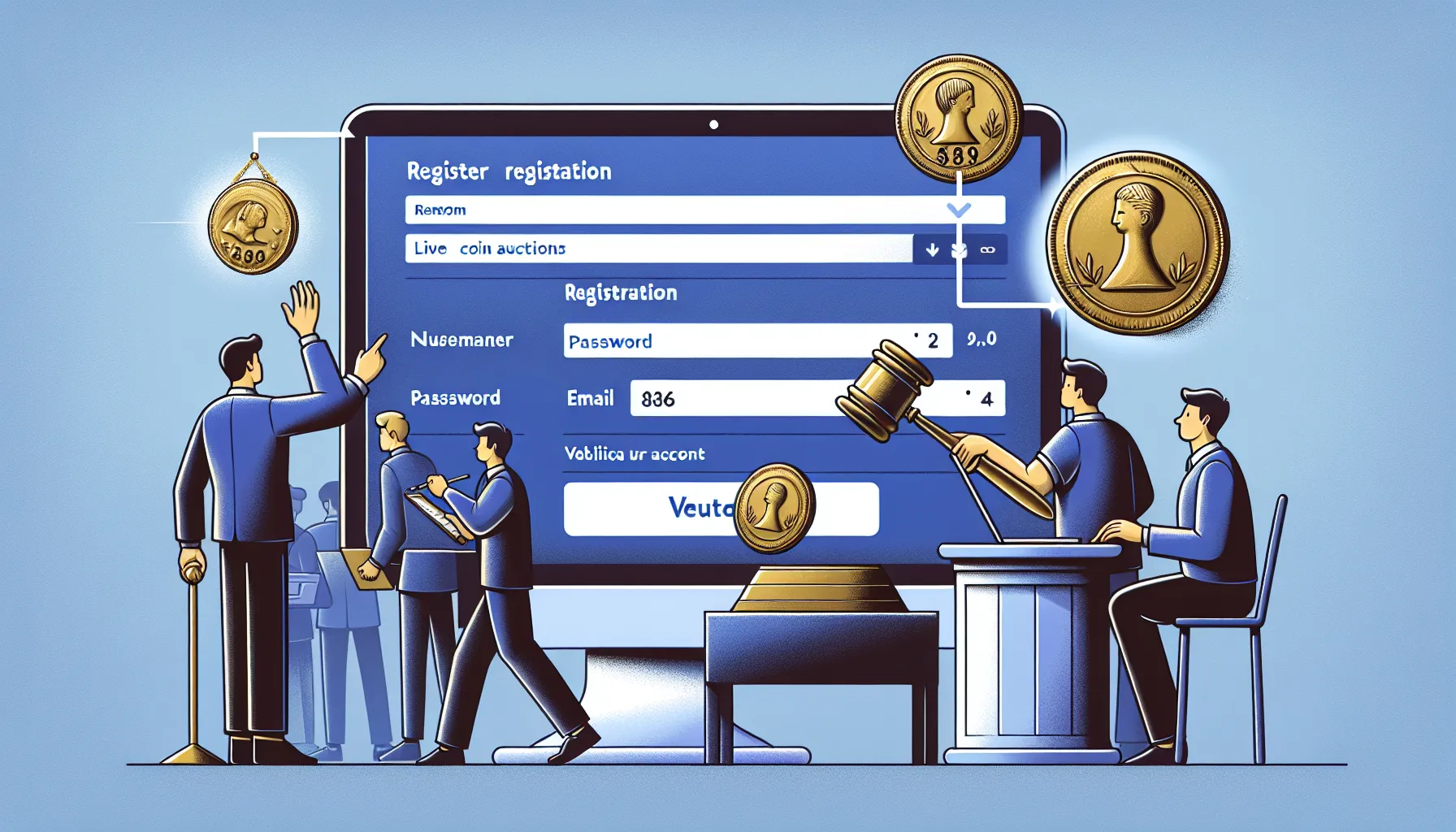 How to Register and Join Live Coin Auctions