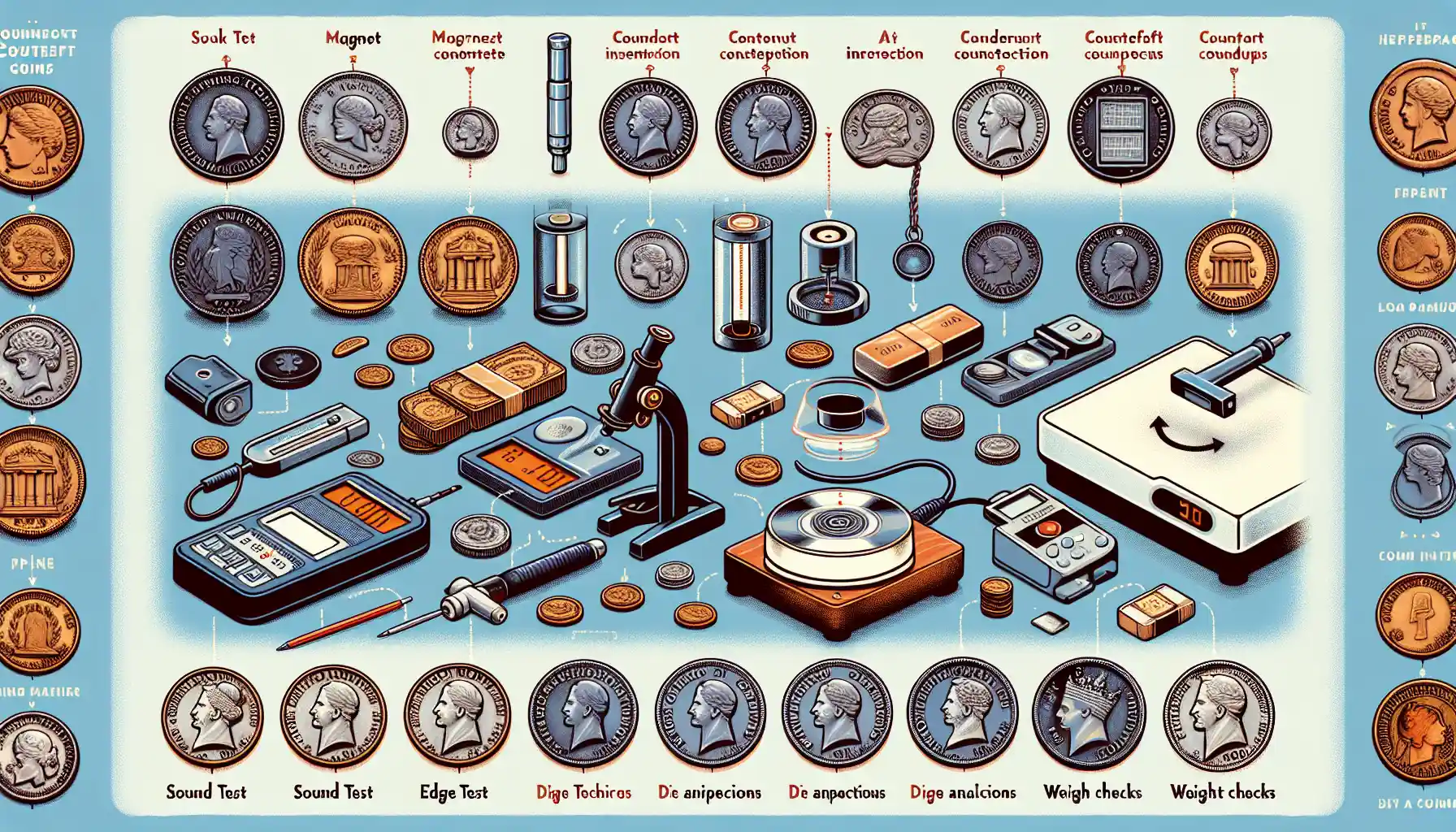 Comparison of Popular Devices and Methods for Identifying Fake Coins